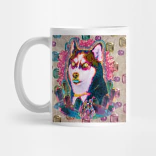 glitch husky Mug